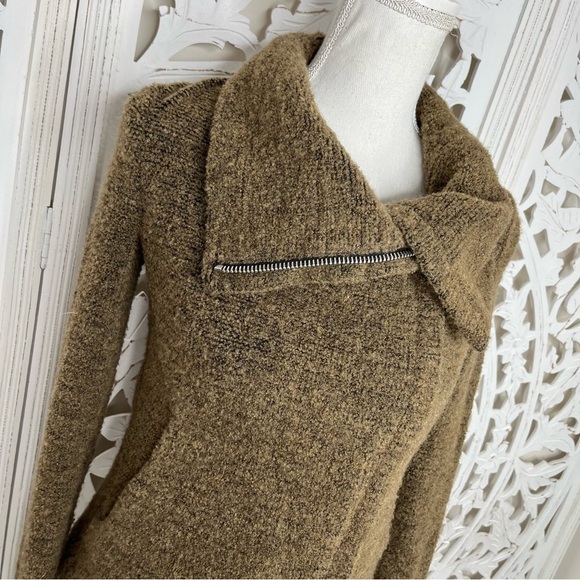 IRO Olive Tweed Sweater Jacket - Picture 2 of 9